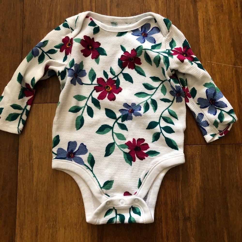 Old Navy Floral LongSleeve Onesie for Baby Girls